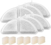 ComfortCraze: 6 Pack Replacement Filters & 6 Pack Pre-Filter Sponges Set for 3L Wireless Cat Fountain PFC7V101, Veken Filters for Cat Water Fountain, Veken Water Fountain Filter, PFC7V103
