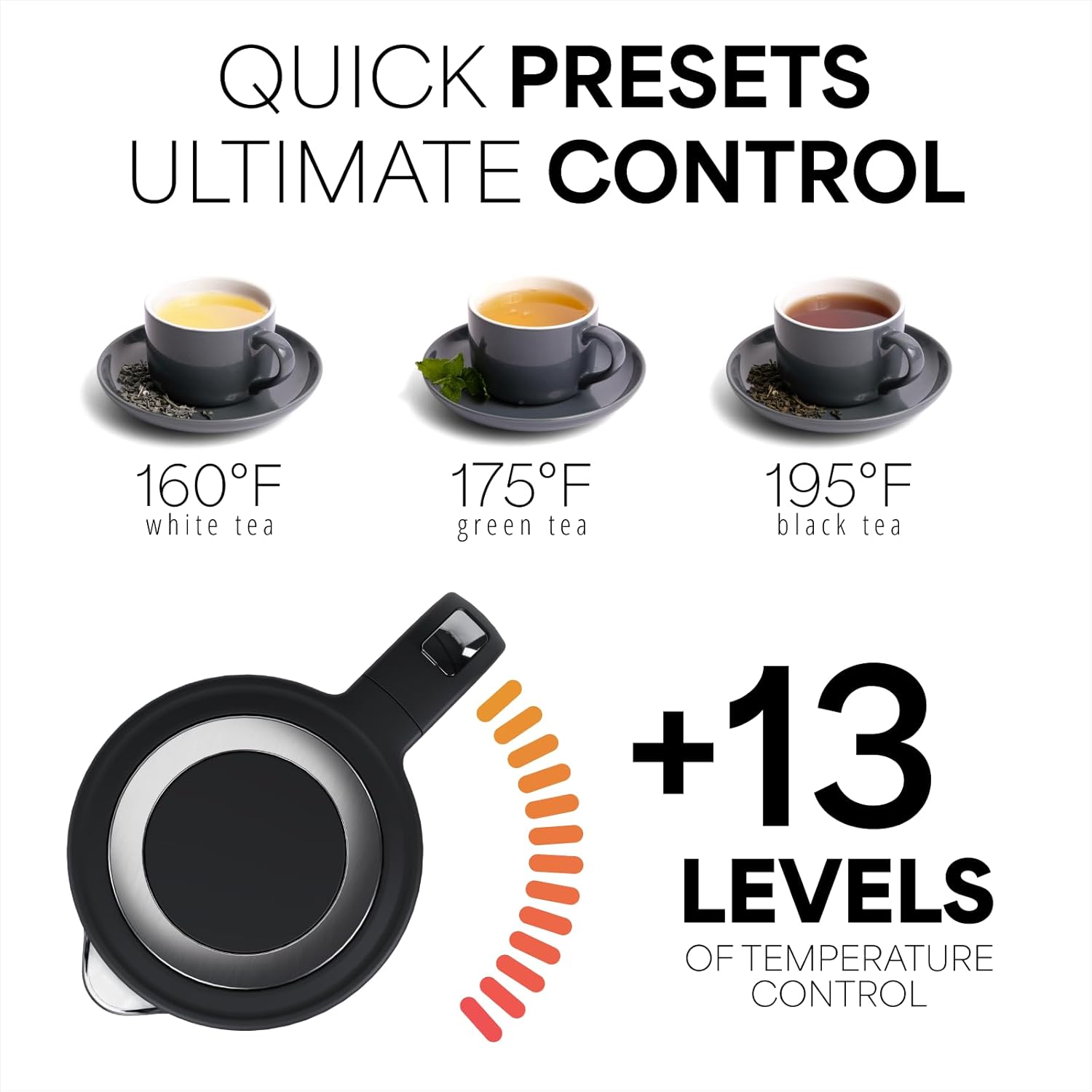 ComfortCraze: Electric Tea Kettle, 1.7 Liters 1500W, Temperature Control, Keep Warm, Digital Display, Automatic Shut Off, Hot Water Boiler Heater Pot, Glass Boiling Teapot, Kitchen Boil Kettles, Black