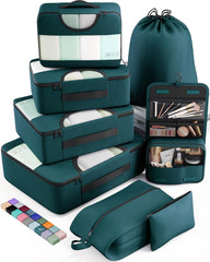 ComfortCraze:  8 Set Packing Cubes for Travel Essentials, Suitcase Organizer Bags Set for Luggage, Road Trip Travel Accessories in 4 Sizes (Extra Large, Large, Medium, Small)