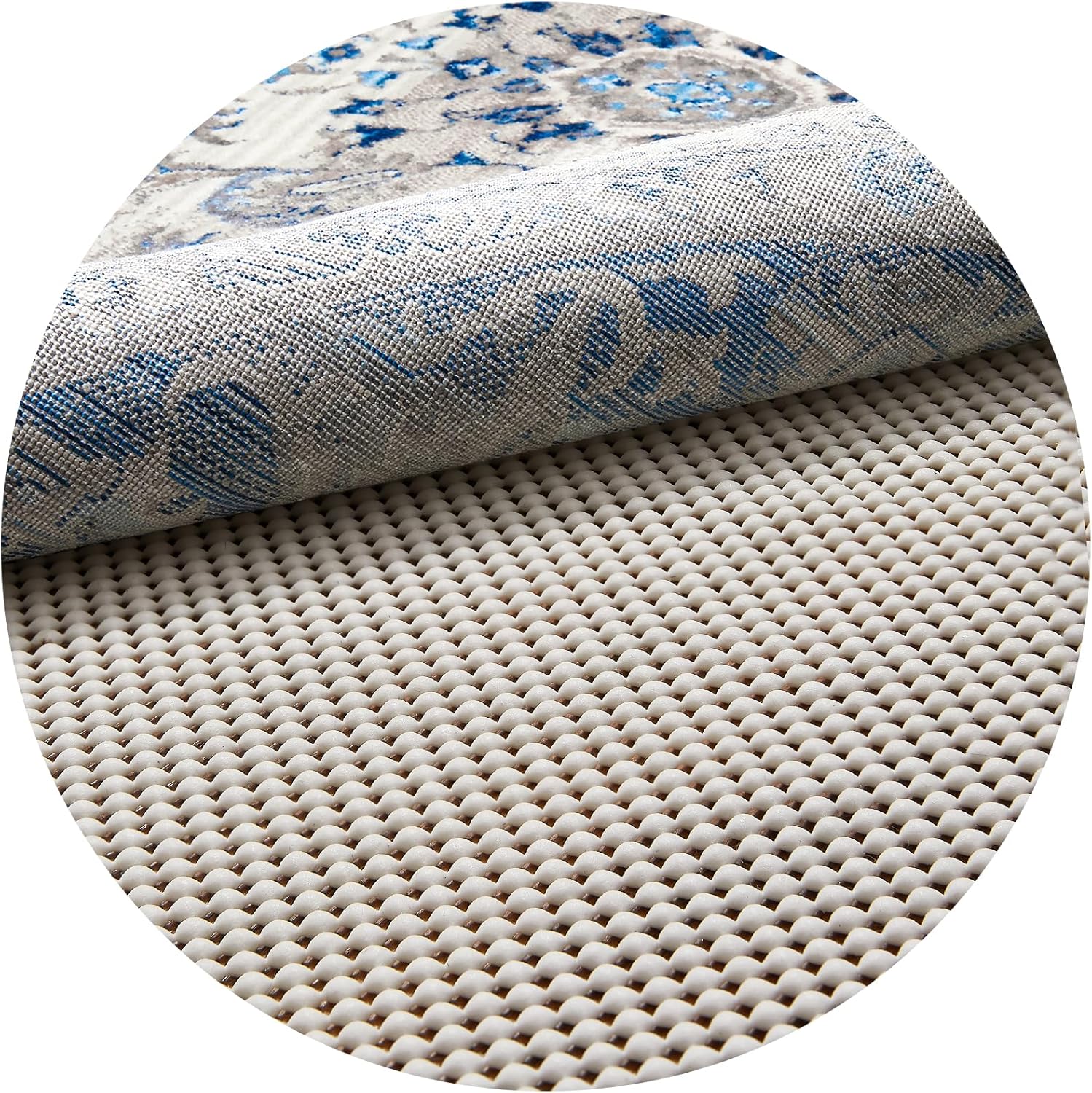 ComfortCraze:  5x8 Ft Rug Pad Gripper for Hardwood Floors, Non Slip Rug Pads for Area Rugs, Thick Rug Grippers for Tile Floors, Under Carpet Anti Skid Mat, Keep Your Rugs Safe and in Place