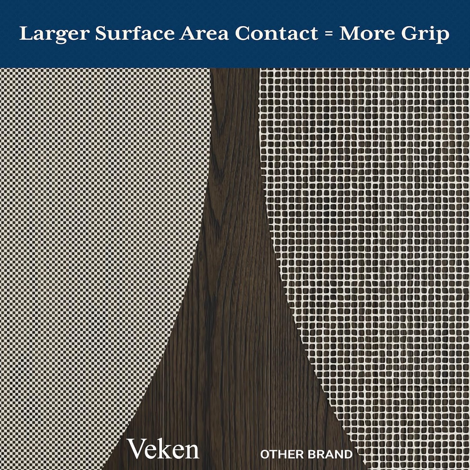 ComfortCraze:  5x8 Ft Rug Pad Gripper for Hardwood Floors, Non Slip Rug Pads for Area Rugs, Thick Rug Grippers for Tile Floors, Under Carpet Anti Skid Mat, Keep Your Rugs Safe and in Place