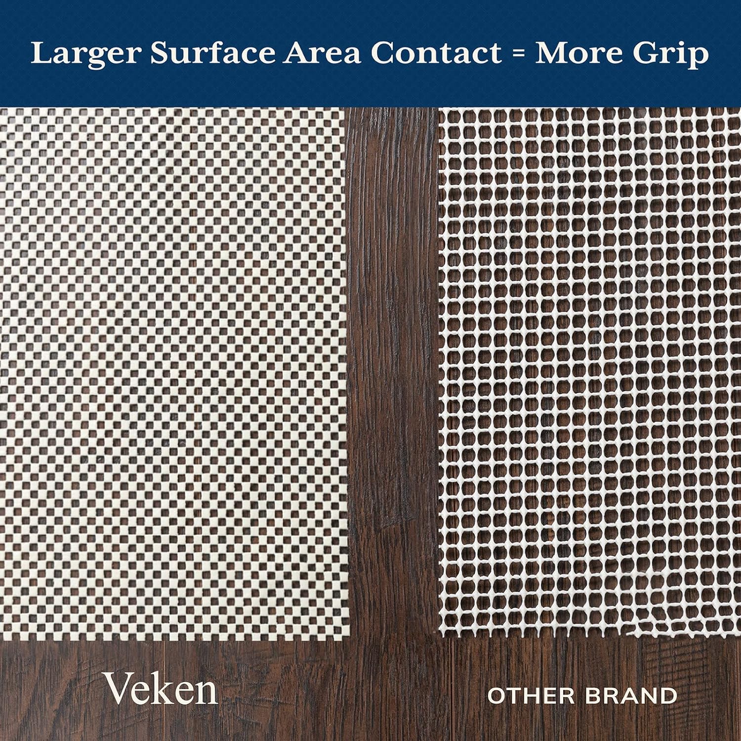 ComfortCraze:  5x8 Ft Rug Pad Gripper for Hardwood Floors, Non Slip Rug Pads for Area Rugs, Thick Rug Grippers for Tile Floors, Under Carpet Anti Skid Mat, Keep Your Rugs Safe and in Place
