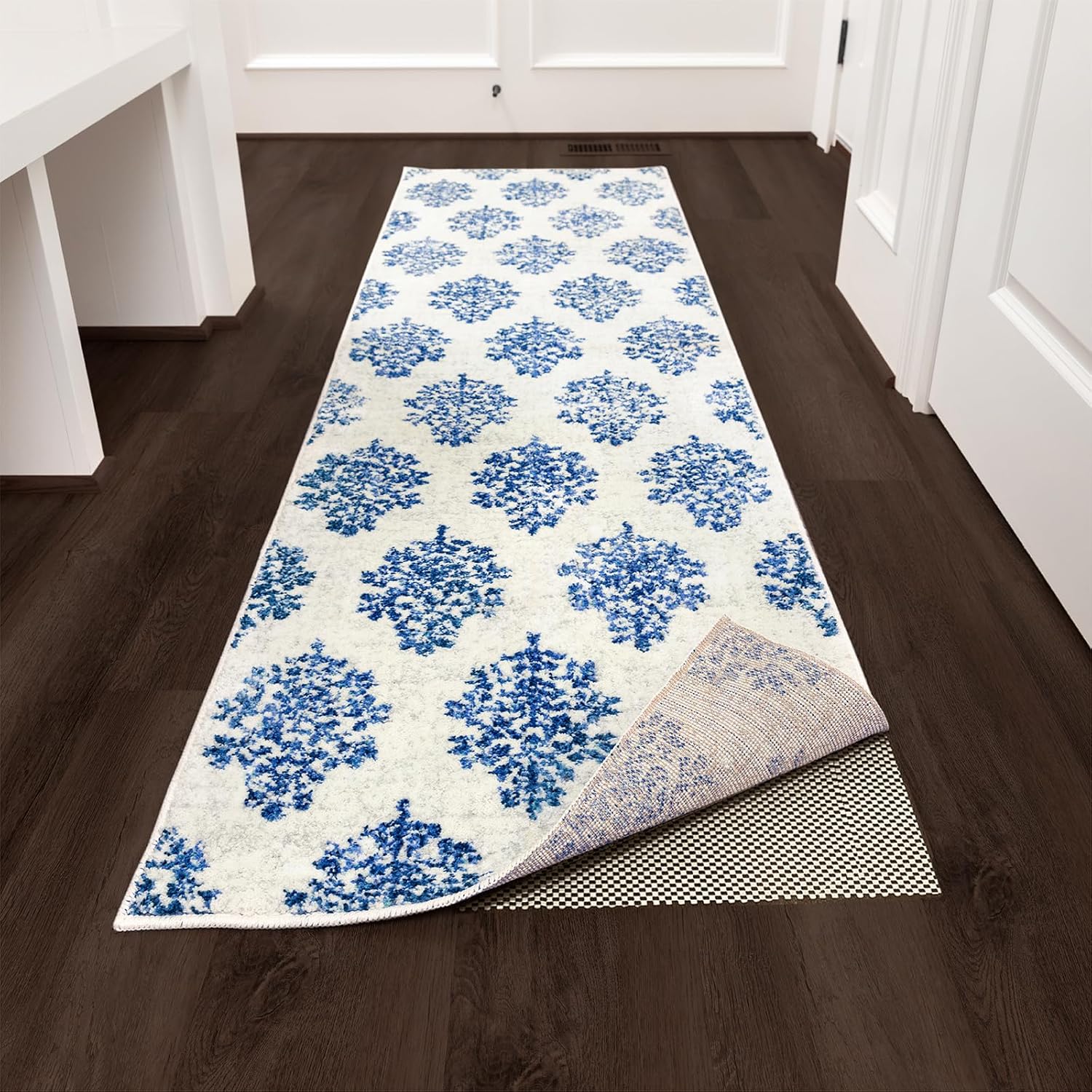 ComfortCraze:  5x8 Ft Rug Pad Gripper for Hardwood Floors, Non Slip Rug Pads for Area Rugs, Thick Rug Grippers for Tile Floors, Under Carpet Anti Skid Mat, Keep Your Rugs Safe and in Place