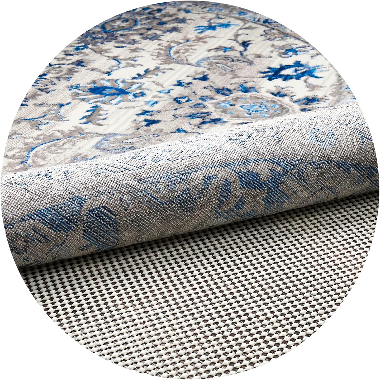ComfortCraze:  5x8 Ft Rug Pad Gripper for Hardwood Floors, Non Slip Rug Pads for Area Rugs, Thick Rug Grippers for Tile Floors, Under Carpet Anti Skid Mat, Keep Your Rugs Safe and in Place